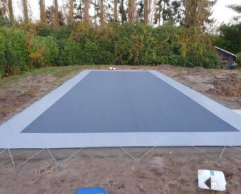 Bâche de piscine hiver