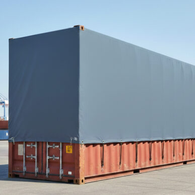 Confection et réparation de bâche pour conteneur